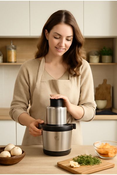 ALSAIF Electric Meat Grinder 2 Adjustable Speeds 6L 1000W