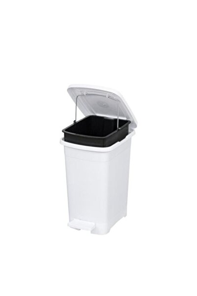 Omnipazar Elf-İ344 Slim Pedal Plastic Trash Can with Inner Bucket 8 Lt