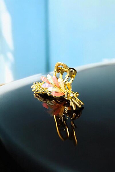 AYMETA Women's Gold Zircon Stone Metal Buckle (5.5 cm)