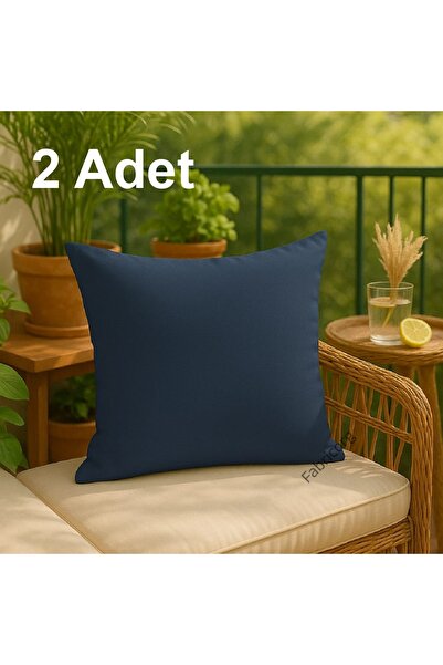 fabricorg Punch'a Uygun Duck Bezi Kırlent Kılıfı İndigo (40x40 Cm) 2 Adet