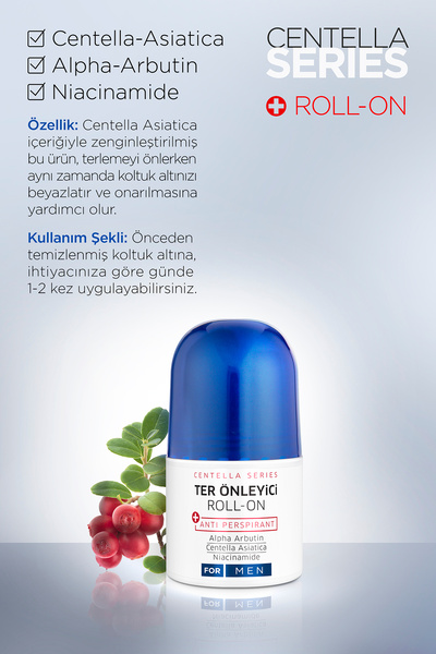 ÖZDEN ÖZDOĞAN Erkek Ter Önleyici Beyazlatıcı Etkili Roll-on Antiperspirant 50ml