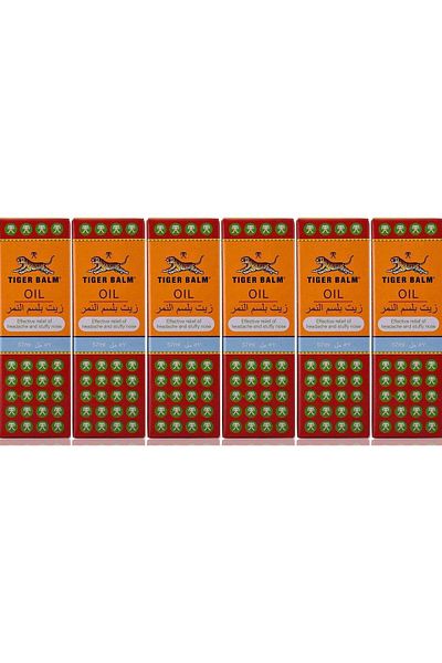 Tiger Balm Oil For Headache And Stuffy Nose 57ml (Pack of 6)