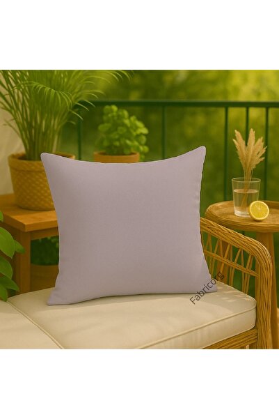 fabricorg Duck Cloth Throw Pillow Cover Suitable for Punch Gray (40X40 cm)