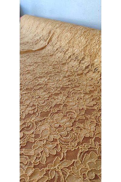 River Fabrics Isabel Lace Mustard