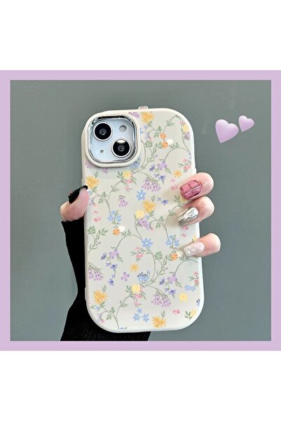 EDELFU حافظة حماية ناعمة بنمط الزهور متوافقة مع هاتف iPhone 15 Plus و14 Plus