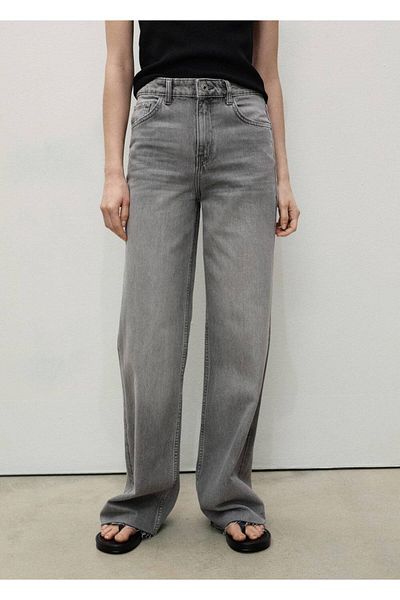 MANGO Woman Danila Wideleg High Waisted Jeans