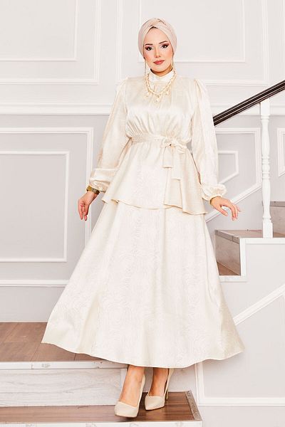 EBRUTESETTÜR Hijab Suit with Jacquard Skirt