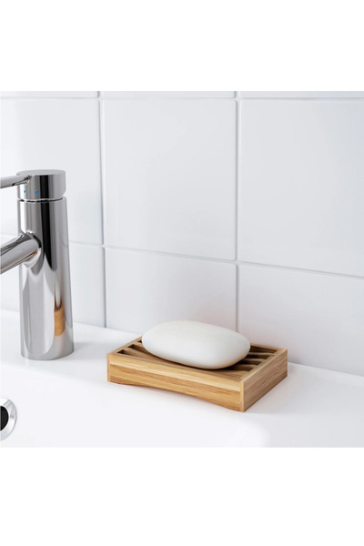 IKEA صحن صابون DRAGAN، مصنوع من الخيزران
