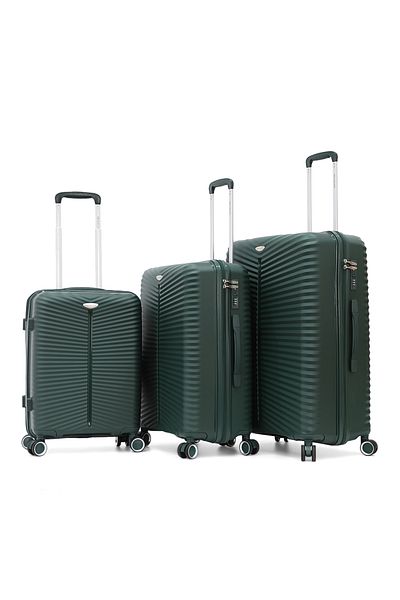 Travelite HARDSHELL PP TROLLEY LUGGAGE (3-Piece Set)-GREEN