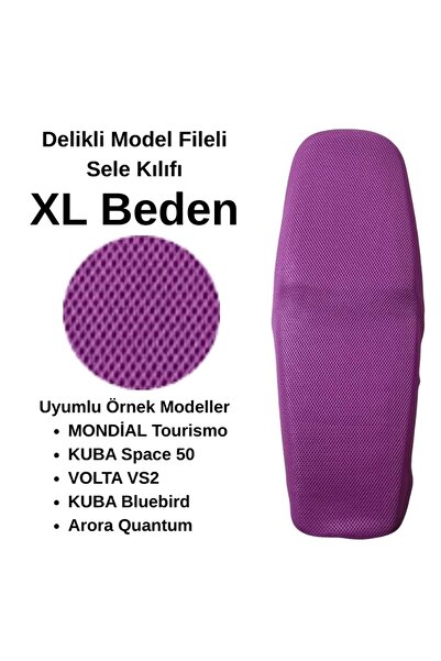 EŞREFOĞLU-EMA SCOOTER SELE KILIFI FILE FUCHIA ROZ MĂRIME XL