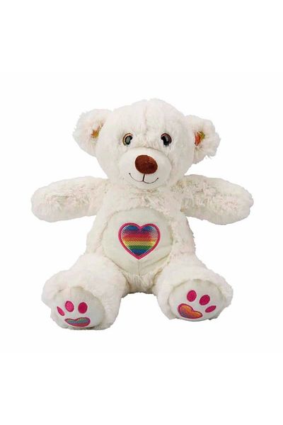 storeks Rainbow Heart Plush Bear 30cm.1 Pieces Price