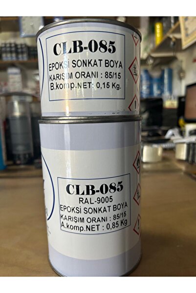 Spreycim ÇELEBİ MARİN EPOKSİ SON KAT BOYA RAL9005 SİYAH 1 KG
