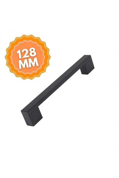 KOÇSAN Punte din aluminiu Mâner negru de 128 mm Mobilier de bucătărie de lux Country Mâner sertar dulap