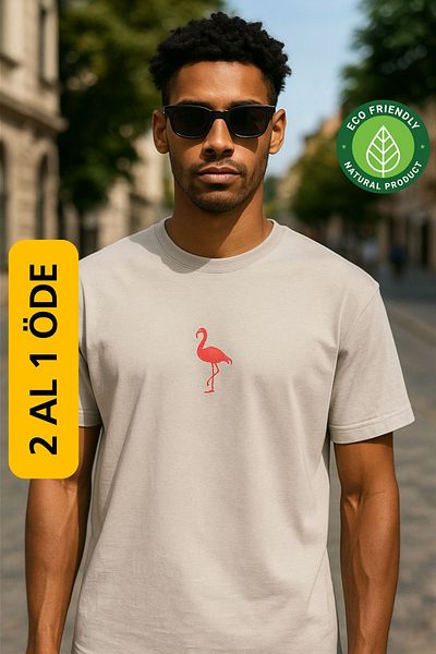 WATCHOFROYAL Flamingo Gray T-Shirt