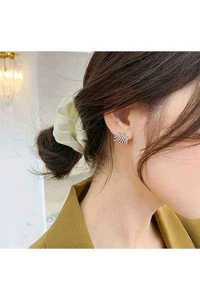 Accessories Vanilla Avenue Stylish Sparkle Hoop Rhinestone Elegant Daily Use Women's Earrings