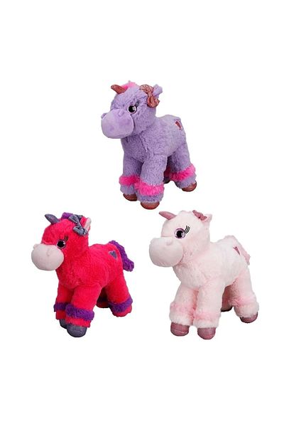 Enseb Unicorn Colorful Plush Horse 28 Cm. Price for 1 Piece
