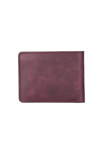 Enseb Pier Leather Men's Wallet TN4 Claret Red