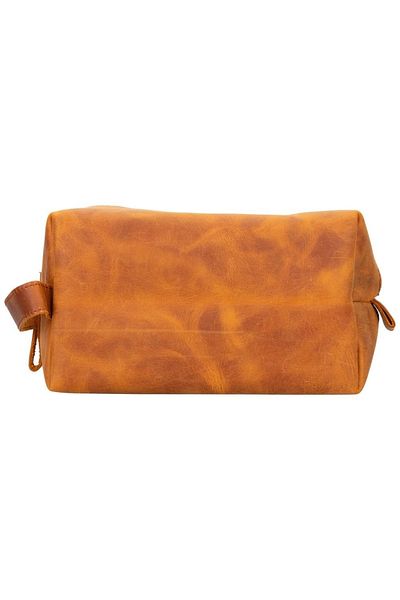 Enseb Leather Care and Travel Bag, Size L, Antique Caramel Color