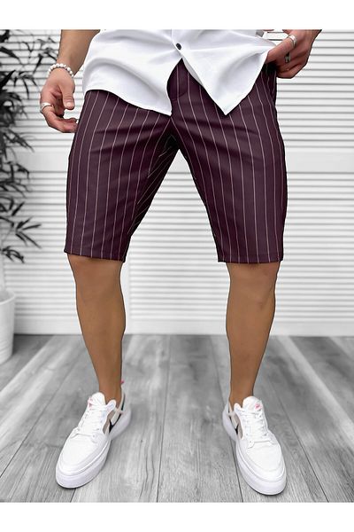 dehaine Men's casual shorts, burgundy, 13134