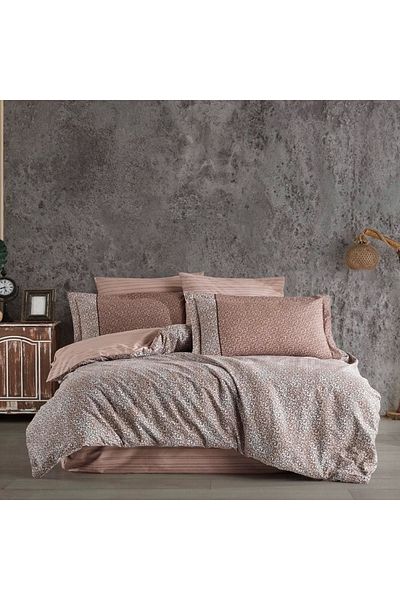 RBY Hobby Double Poplin Duvet Cover Set Silvana Brown