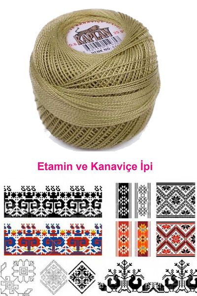 PRATİKOBA Tiger Etamine and Cross Stitch Rope No. 8 Code/Color: 118 - Royaleks