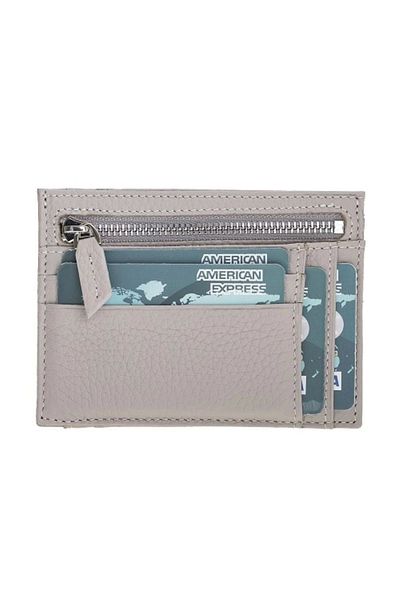 gizmurstore Zip Leather Zippered Card Holder Zpch Erc3 Beige