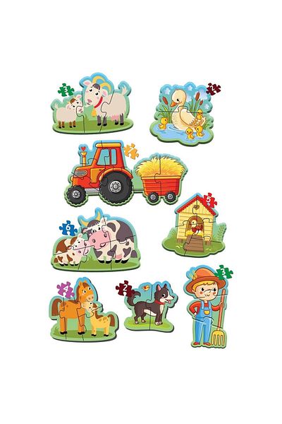 Angoravi 1734 Dıytoy, Baby Puzzle - First Farm Puzzle