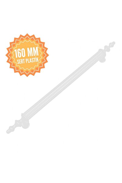 KOÇSAN Plastik Boru Beyaz 160 mm Kulp Lüks Country Mutfak Mobilya Dolap Çekme...