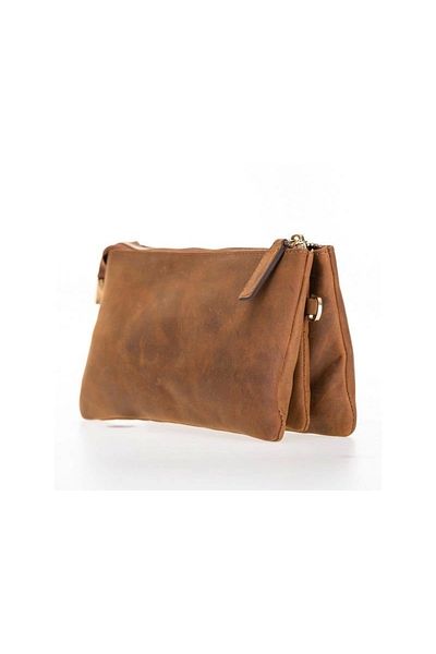 Enseb Jaya Portfolio Leather Women's Bag G2 Brown
