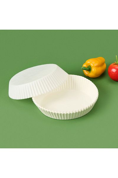 MATMEL Round Airfryer Paper - White - 16 cm