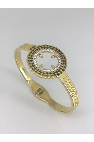 PİNA HEDİYELİK AKSESUAR ÇELİK BİLEKLİK ÇEYREK ALTIN UYUMLU Çeyrek Altın Takıl...