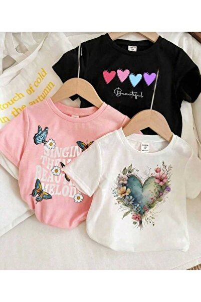 Kids 3LÜ KIZ ÇOCUK TŞHÖRT