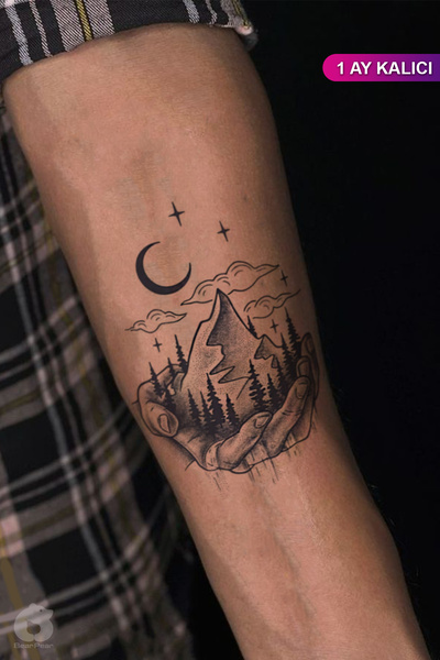 BP Tattoo 1 Ay Kalıcı Dövme Gerçek Dövme Görünümlü Tarot Dövme Tattoo