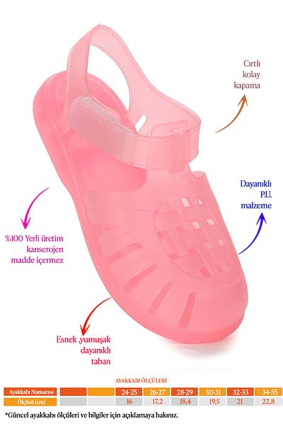 Kiko Kids Fina Daily Sea Pool Beach Girls Sandals Shoes