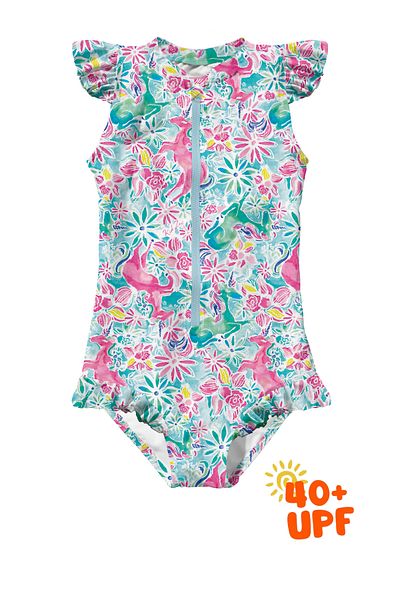 KidZee Unizee Swimsuit Upf 40+ Protection Baby and Kids Swimsuit