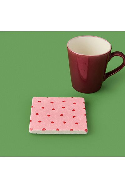 MATMEL Heart Coasters - Colorful - 10 cm