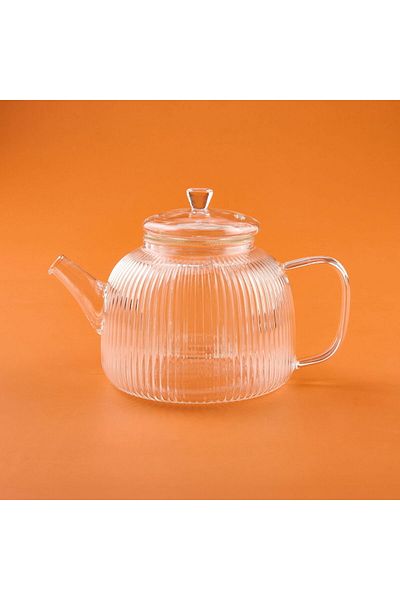 MATMEL Teapot with Glass Strainer - Transparent - 900 ml