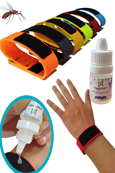 KAŞIKBEY Mosquito Sinek Kovucu Bileklik Doğal Lavanta Kokulu Sahil Plaj Kamp ...