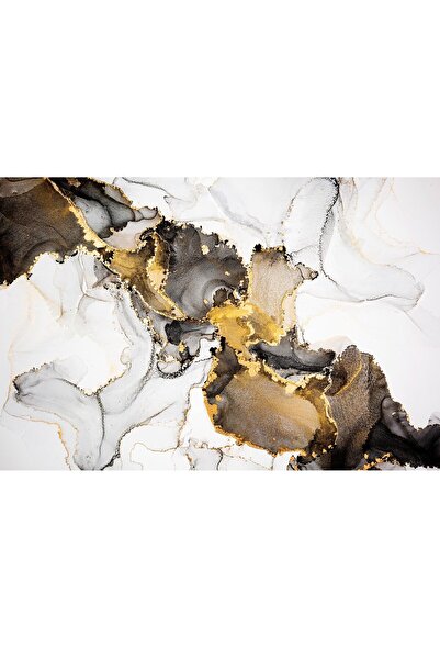 ve Tablou Canvas, Golden marble mix 90 x 60, multicolor