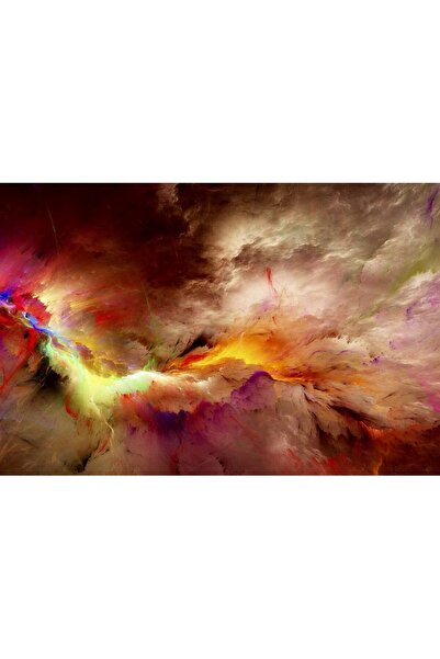 ve Tablou Canvas,Abstract,Nori,Artistic, 90 x 60 cm, Rama lemn, Multicolor