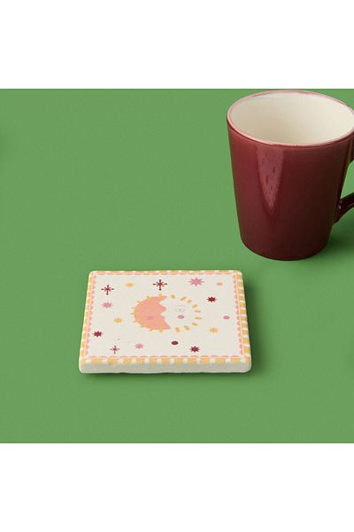 MATMEL Moon Sun Coasters - Colorful - 10 cm