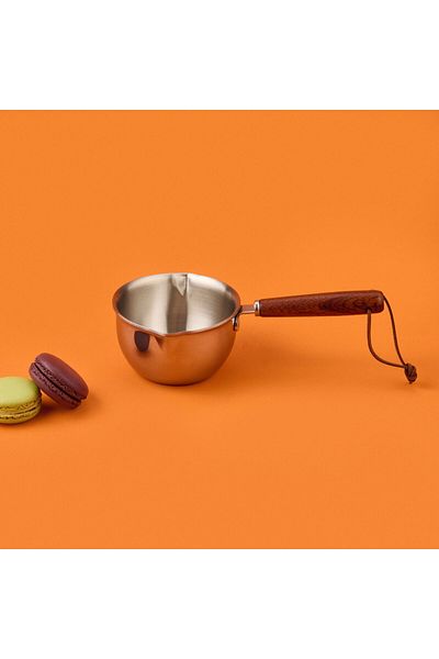 Evidea Arow Steel Sauce Bowl - Gray / Brown - 200 ml