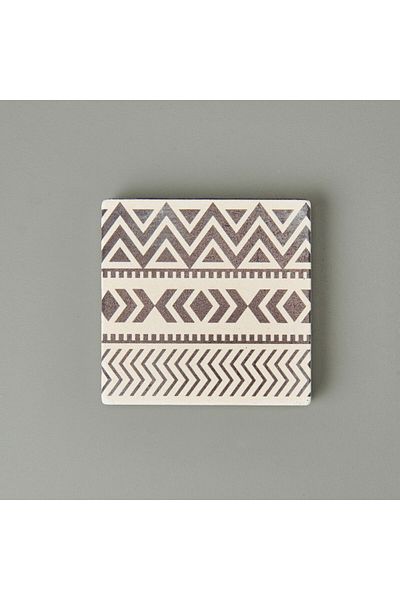MATMEL Ethnic Coaster - Black - 10 cm