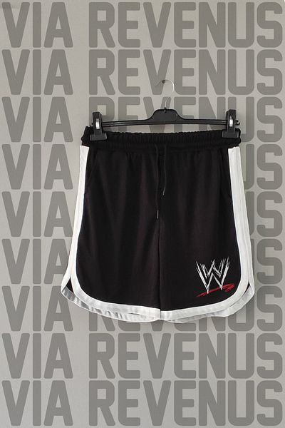 Vordevia WWE / American Wrestling εμπριμέ αθλητικό σορτς προπόνησης με λεπτομέρεια Piping