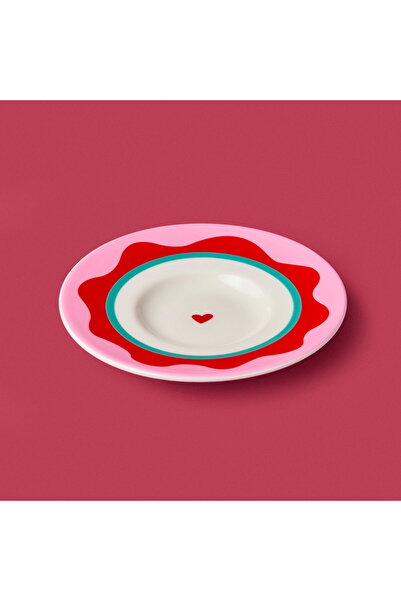 MATMEL طبق شاي كيتشن جراني - وردي / أحمر - 13 سم