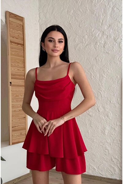MODA Şıklığınızla baş döndüren bir elbise,ip askılı,candy kumaş, şortlu,astarlı,özel günlerin elbisesi