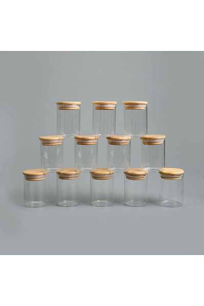 MATMEL Eraldo 12 Spice Rack - Light Brown / Transparent - 200 ml