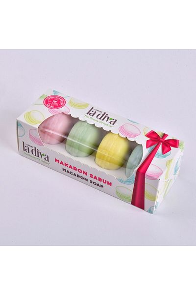 ASPARTAM Diva 4-Pack Macaron Soap - Colorful