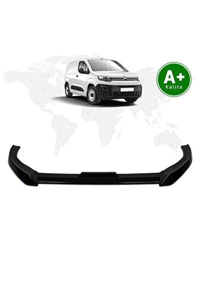 FA OTOMOTİV Citroen Berlingo Panelvan Ön Lip Parlak Siyah 2019 Model ve Sonrası