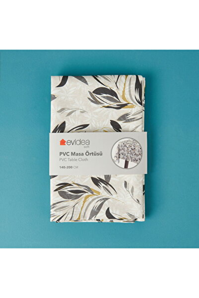 ASPARTAM مفرش طاولة PVC ناعم - حجري - 140x200 سم